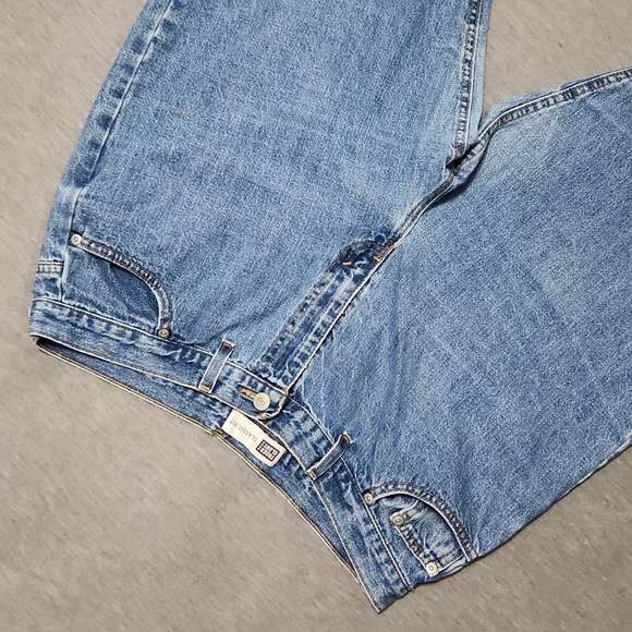 🔴🆓️ FREE* Vintage Y2K Faded Glory High Rise Baggy Tapered Leg Crop "Mom" Jeans - Picture 4 of 12